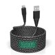 thumbnail image 1 of Cable de carga Bawanfa de nailon trenzado de 6 m para iPhone [Apple MFi], 1 of 8