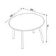 thumbnail image 3 of Mesa LAG Circular Con Patas LAG Circular Color Blanco, 3 of 3