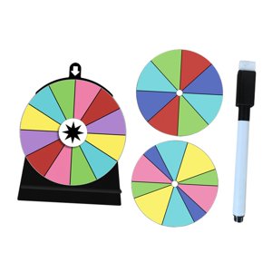 Magideal - Rueda Giratoria De Colores, 15 Cm De Diámetro, Portátil, Resistente, Con Múltiples Ranuras, Rueda De Ruleta, Juego De Beber Para Adultos Para Tiendas