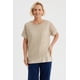 thumbnail image 1 of Polera Mujer Calada Beige Claro, 1 of 4