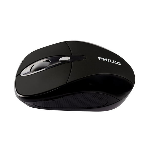 Mouse óptico inalámbrico philco negro