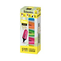 Torre - Destacadores Glitter Mini 5 Colores