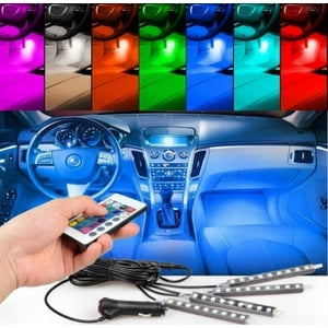 Mundo Eve - Pack 4 Luz Led Interior Auto Control Remoto