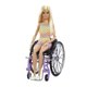 thumbnail image 5 of Fab Muñeca Fashionista Silla de Ruedas Morada, 5 of 8
