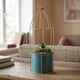 thumbnail image 2 of Macetero Metalico Con Pedestal Decorativo Plantas Suculentas verde, 2 of 10