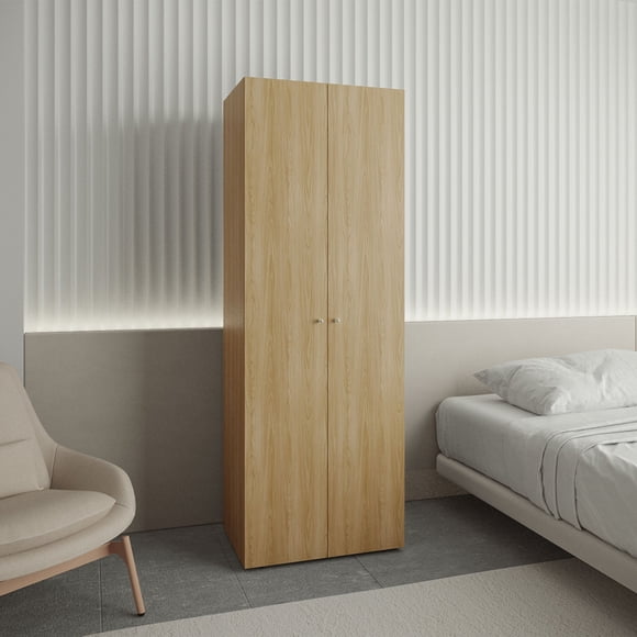 Closet Colgador 2 Puertas Tuhome 170x60x40,2 Cm Fresno