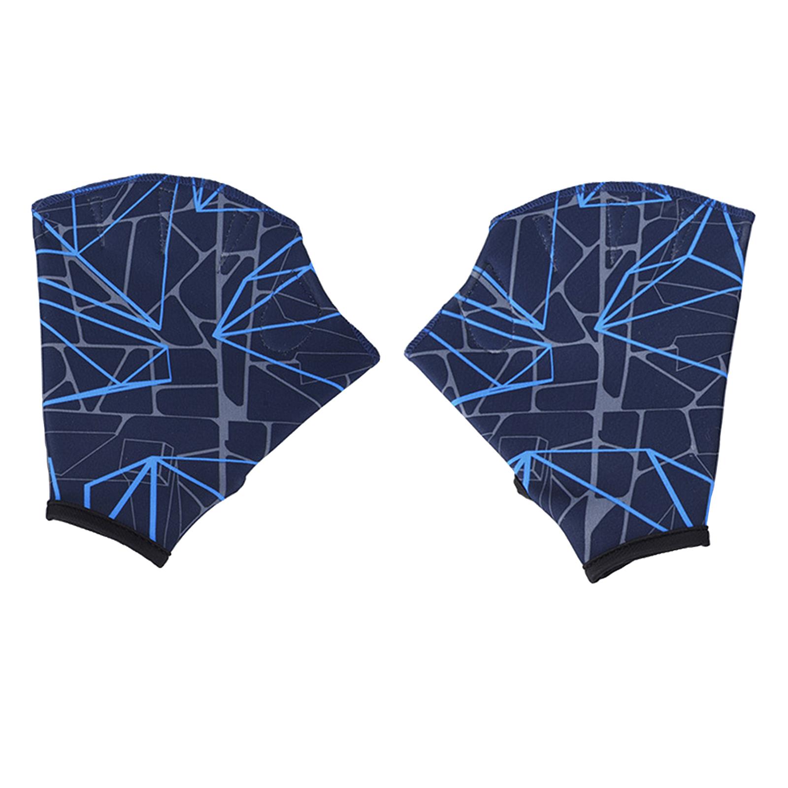 Ioensy - Fajas Tipo Rana Natación Mano Natación Paleta Aletas Palma Azul M