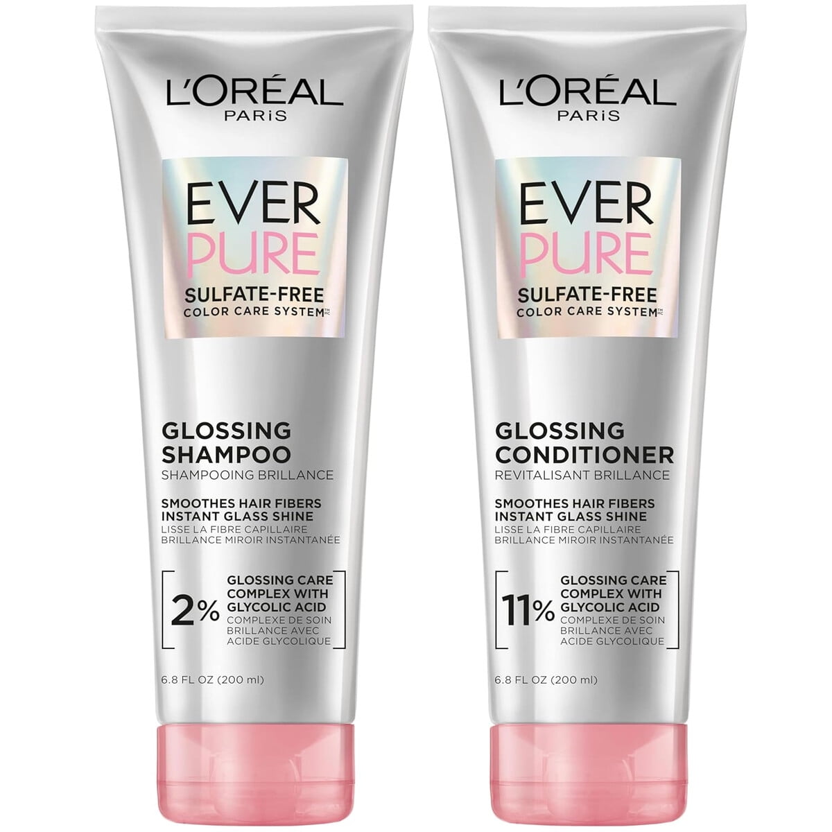 Set Shampoo Acondicionador Loreal Paris Everpure Sin Sulfato 200ml