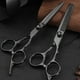 thumbnail image 5 of Juego de tijeras para cortar el cabello, tijeras para texturizar y entresacar, tijeras de peluquería, 5 of 6
