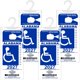 thumbnail image 1 of Soporte Ultra Transparente para Placa de Discapacidad REGUICORP – Juego de 4 unidades con colgador grande, 1 of 7