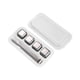 thumbnail image 4 of Cubitos de hielo de acero inoxidable de enfriamiento rápido, aptos para uso alimentario, fáciles de limpiar, cubitos de whisky, rocas de whisky para j 4 Plata con Clip, 4 of 5