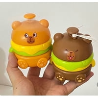 Casa Pagoda - Mini Ventilador Portátil Recargable En Forma Osito Hamburguesa Mt
