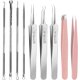 thumbnail image 1 of Teenitor 9 Pcs Professional Blackhead Tweezers and Pimple Pore Tool Kit, 1 of 3