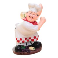 Magideal - Estatuilla De Soporte Para Botella De Vino Chef, Encimera De Cocina, Bodega, Mesa, Pieza De Decoración , Multicolor, Estilo B