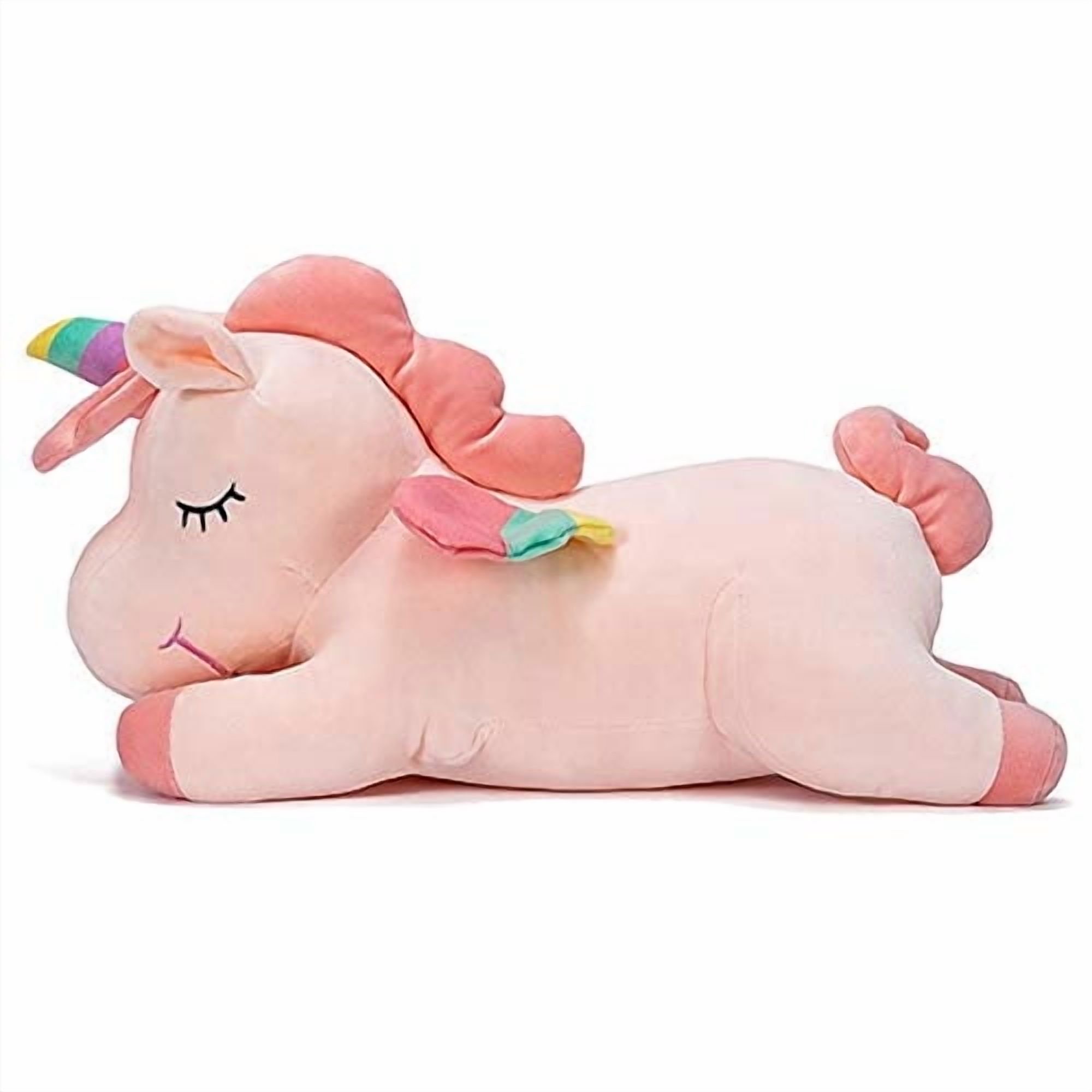 Almohada De Peluche De Unicornio Hitoshe Grande Rosa 31.4 In