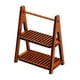 thumbnail image 1 of Estante De Almacenamiento De Madera De Doble Capa 1/6 1/12 Para Accesorios Diseño Arquitectónico Marrón Oscuro, 1 of 3