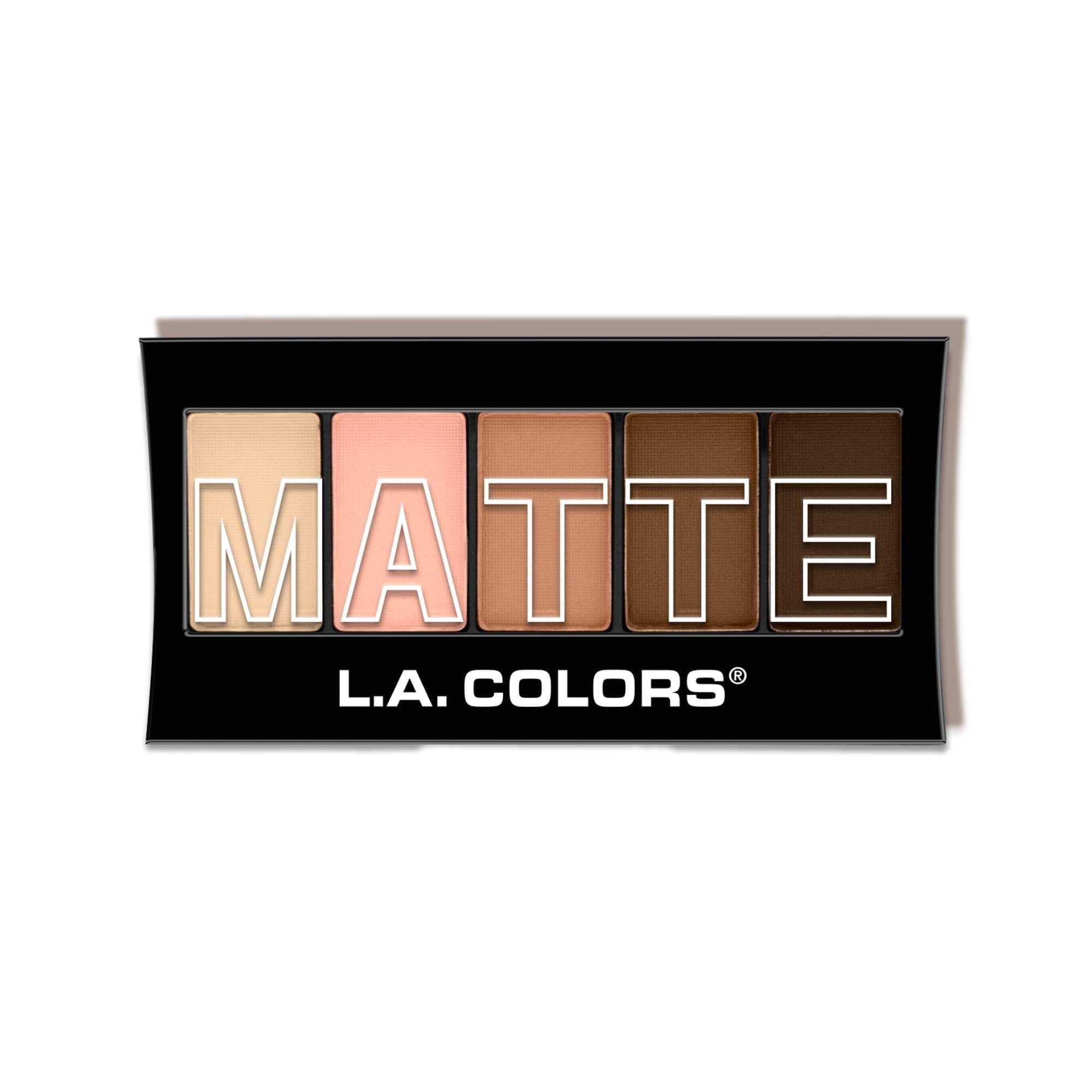 Paleta De Sombras Mate L.a. Colors 5 Colores Tan Khaki