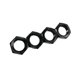 thumbnail image 1 of Juego De 4 Tuercas Hexagonales Para Ruedas Para Vehículos RC 1:7 1:8, Accesorios De Repuesto, Color Negro, 1 of 5