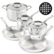thumbnail image 1 of Juego De Utensilios De Cocina Revestimiento Integral Triple Capa Acero Inoxidable 9 Piezas, 1 of 7