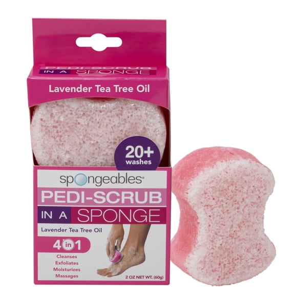Esponja exfoliante para pies Spongables Pedi Scrub Lavanda