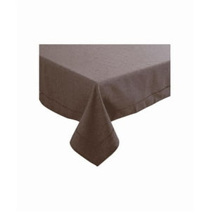 Genérico - Mantel Liso Laser Cut 160X250 Cm, Color Café