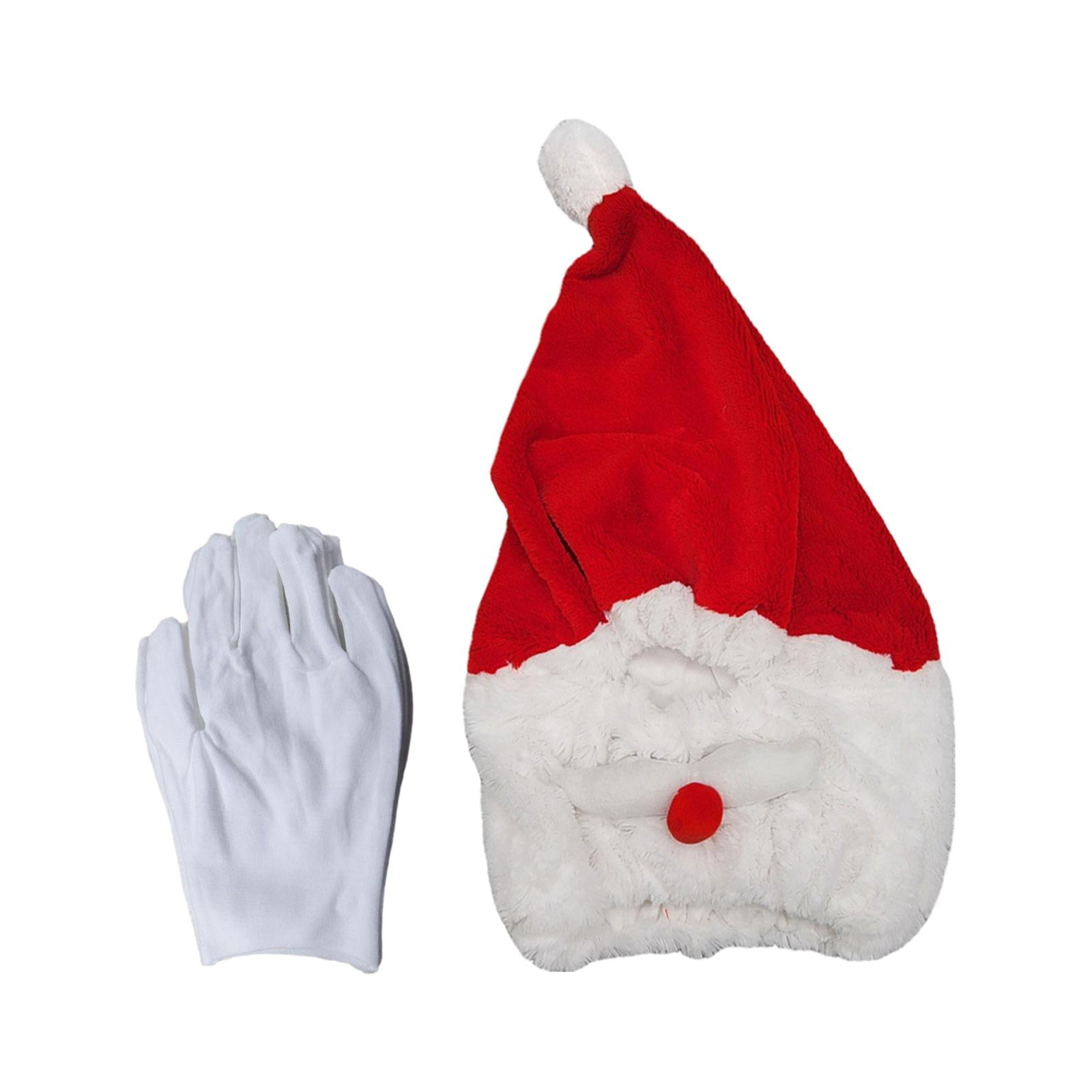 Magideal - Cubierta Para Casco De Motocicleta De Papá Noel, Sombrero De Navidad, Accesorios De Esquí Al Aire Libre, Gorro Antipolvo, Decoración De Sombrero De