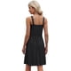 thumbnail image 2 of Vestido WIHOLL Aline con cuello cuadrado, sin mangas, largo hasta la rodilla, negro XL, 2 of 3