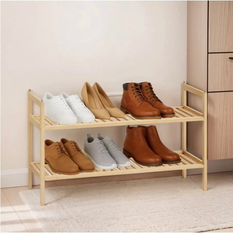 Atlas - Rack Zapatero Organizador Color Madera
