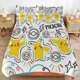 thumbnail image 2 of Comforter Set Queen Size Pokmon - Doodle Pikachu Set with 2 Pillowcases for All SeasonsBedding Set 3pcs for Kids Boys Girls Bedroom Decor Bed Sheets, 2 of 5