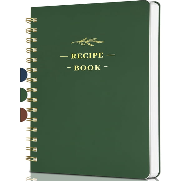Libro de Recetas Buluer Tapa Dura 144 págs Verde Oliva