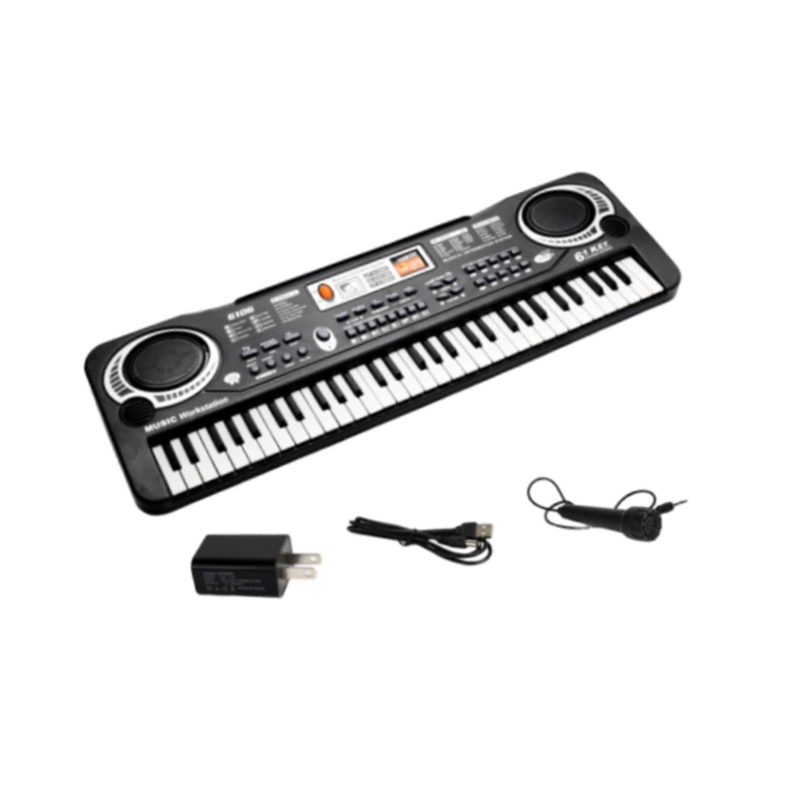 Magideal - Teclado De Piano Para Niños, Juguete Musical Educativo, Teclado De Piano Electrónico De 61 Teclas, Instrumento Musical Para Niños Y Niñas De 3 Años En