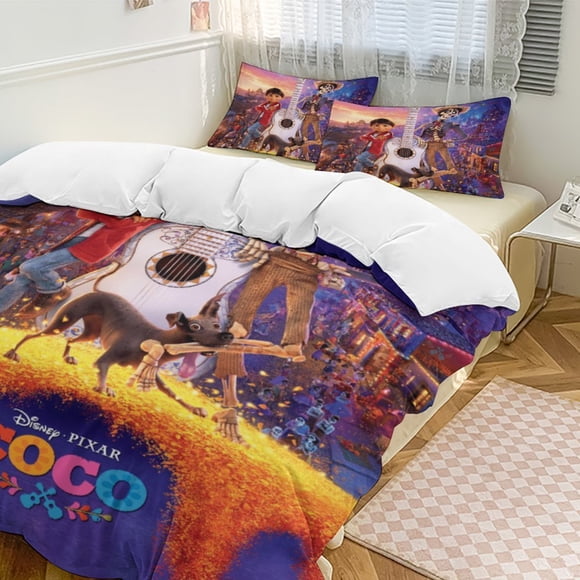 Coco 3-Piece Bedding Set Warm And Comfortable Soft Duvet Cover Bed Set for Boys Girls Kids Adult Bedroom All Season