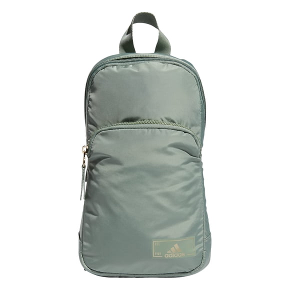 Bandolera adidas Essentials 2 Sling, plata, verde y dorado