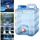 thumbnail image 5 of Contenedor de agua con grifo, jarra de almacenamiento de agua para acampar BPA de 20L, kit de senderismo para exteriores, 5 of 7