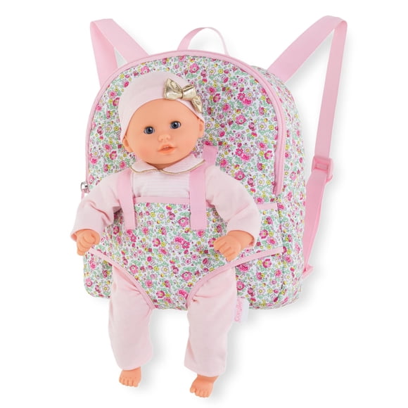 Mochila portabebés Corolle para muñecas de 30 cm, color rosa