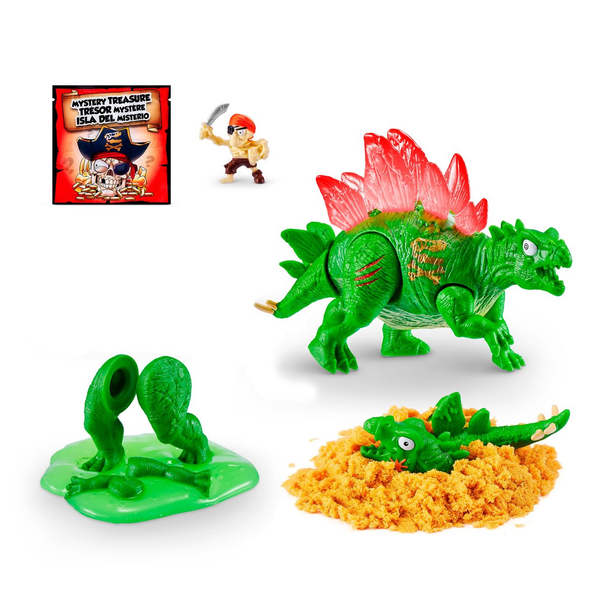 Mini Huevo Smashers Dino Island Verde Con Sorpresas