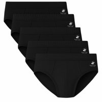 Calzoncillos Beverly Hills Polo Club De Talle Bajo Para Hombre, Paquete De 5, Color Negro