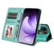 thumbnail image 3 of Funda tipo cartera FOXDOCK para OPPO Reno 14 Pro 5G , diseño girasol en relieve, cuero PU, cierre magnético, soporte y tarjetero, 3 of 5