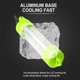 thumbnail image 4 of 45W DC 12V IP68 Impermeable Aluminio Brillante LED Cebo Muelle Sumergible Luz de Pesca Submarina Atrayentes para Snook Crappie por la Noche（25 ft Cable, Clips+enchufe Cargador de Auto, Verde）, 4 of 6