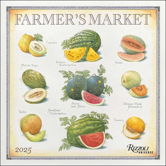 Calendario De Pared Rizzoli Mercado De Agricultores 2025