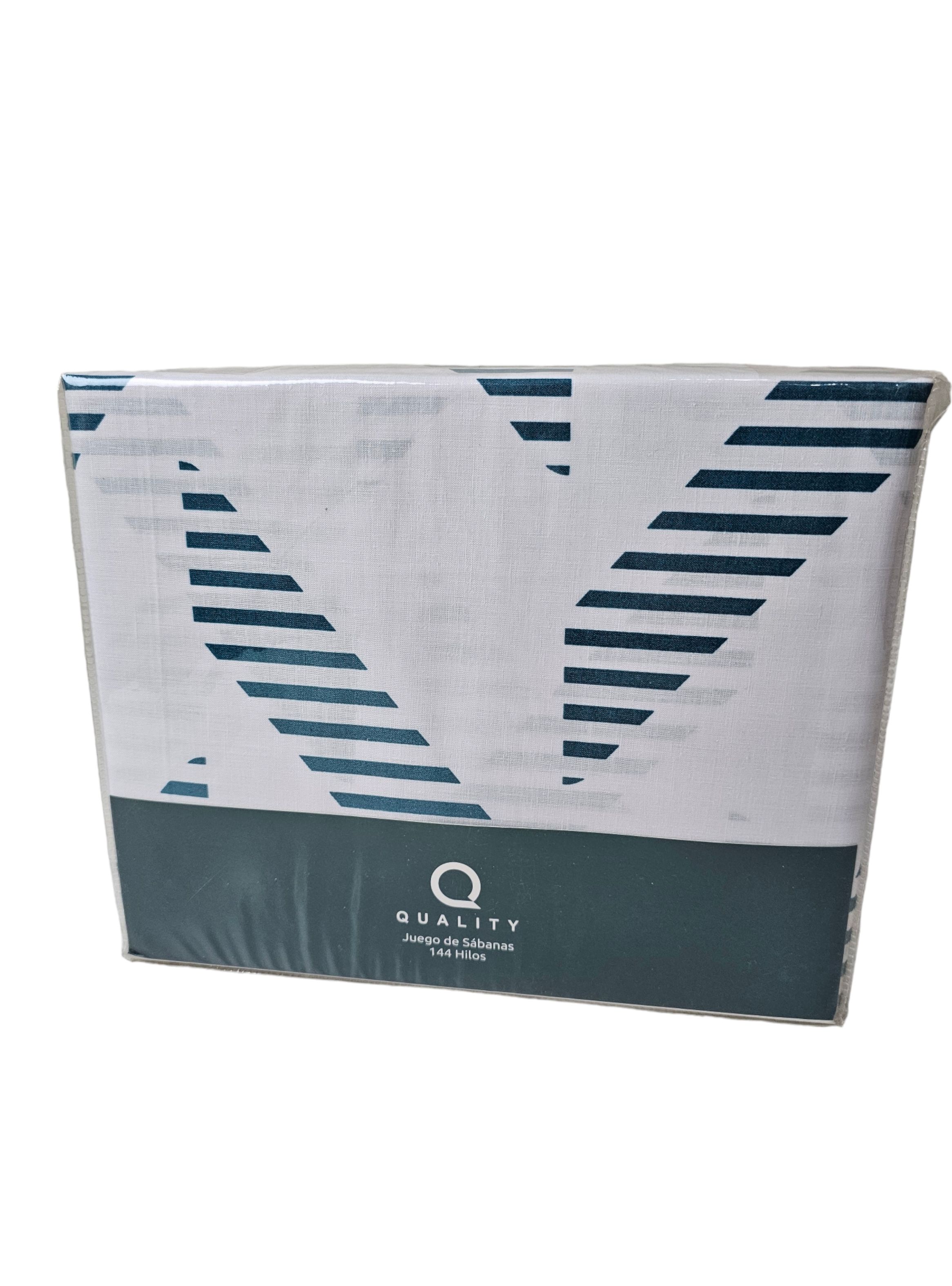 Qualityhome - Juego De Sabanas 144 Hilos 2 Plazas Calypso