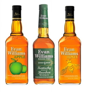 Evan Williams - 3 Whisky Mix: Apple + Honey + Green Label, Whiskey Bourbon, 700 Ml, 35%