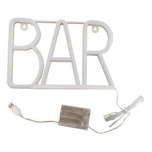 Ioensy - Letrero De Neón Con Letra Y Barra Alimentada Por Usb, Letrero De Luz De Neón Para Bar, Fiesta De Cumpleaños, Azul
