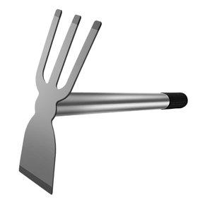 Ioensy - Rastrillo Para Cultivador Manual, Herramienta Para Azada, Extractor De Malas Hierbas De Acero, Herramienta Para Cultivar 35Cm