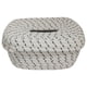 thumbnail image 1 of 1pc Oval Cotton Rope Tissue Box - Small Storage Basket for Bedroom, Living Room, and Office - 8.27 x 6.5 x 4.14 inches, 1 of 5