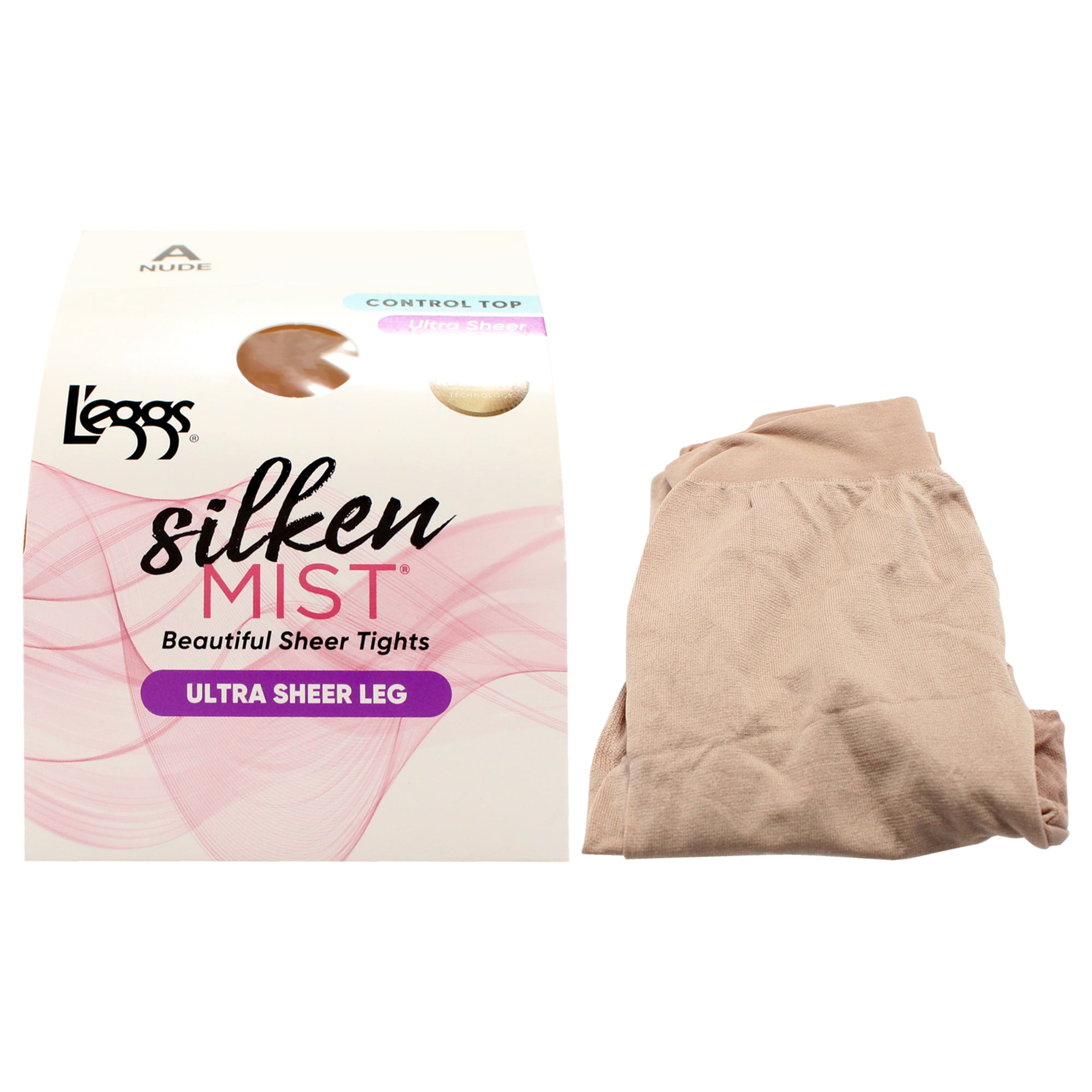 Medias Transparentes De Seda Silken Mist, Hermosas Medias Transparentes De Seda - Lsm200 Nude De Leggs Para Mujer - 1 Par De Pantimedias (a)