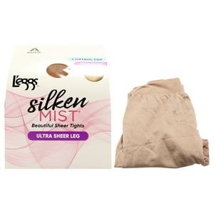 Medias Transparentes De Seda Silken Mist, Hermosas Medias Transparentes De Seda - Lsm200 Nude De Leggs Para Mujer - 1 Par De Pantimedias (A)
