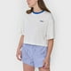 thumbnail image 3 of Polera Mujer Crop Oversize Ecru Corona, 3 of 5