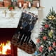 thumbnail image 1 of FALL OUT BOY (2) Tema: Calcetines de Navidad, fino lino blanco para colgar en escaleras y chimenea, decoración navideña para el hogar, regalo de Navidad. 54cm × 38cm, 1 of 5