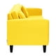 thumbnail image 3 of Sofa New Retro 3c + 2 Pouf Felpa 00 Amarillo, 3 of 6